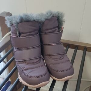 Sorel Gray Winter Boots with Faux Fur